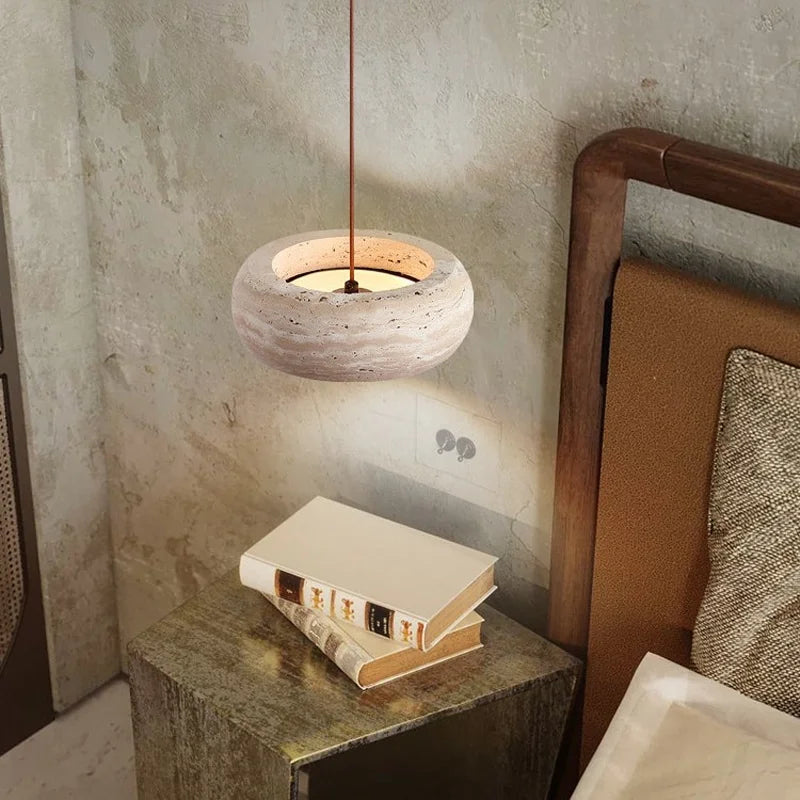 Pendente Travertino Round - 20cm(diâmetro)