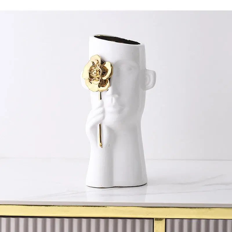 Vaso escultura Eleganza - 02 Tamanhos