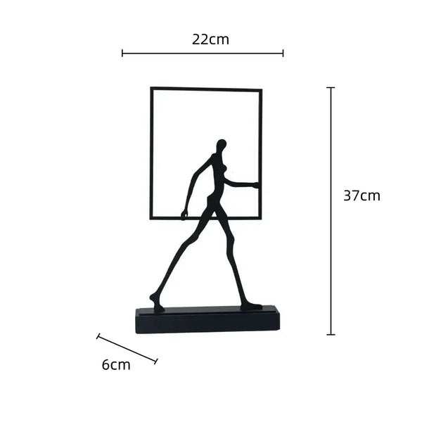 Escultura em metal Walk - 02 Tamanhos