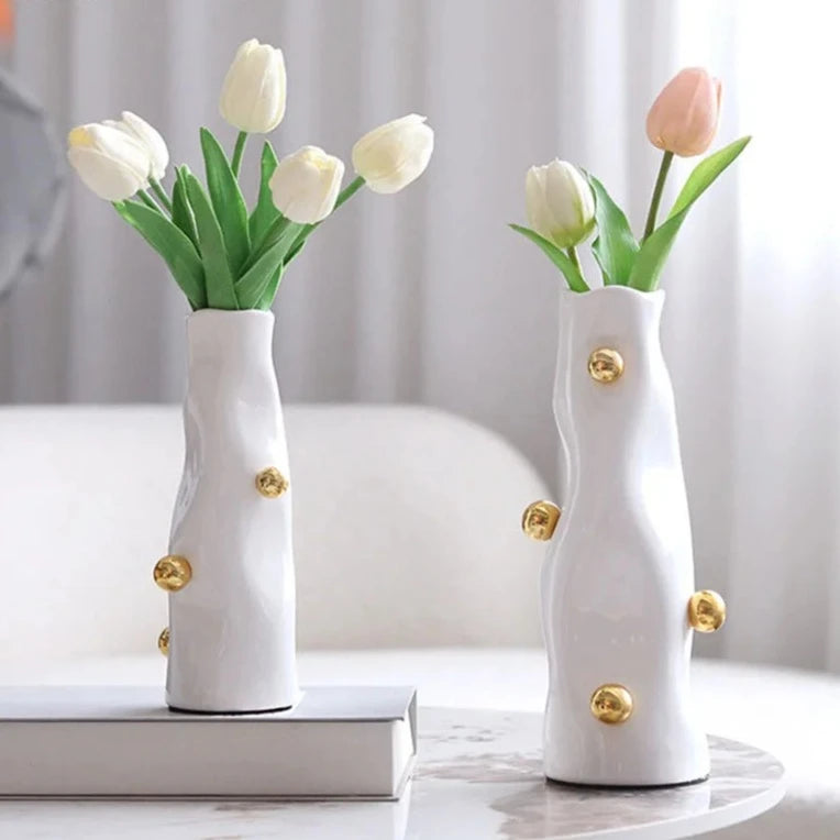 Vasos em porcelana Esferas - 03 Tamanhos