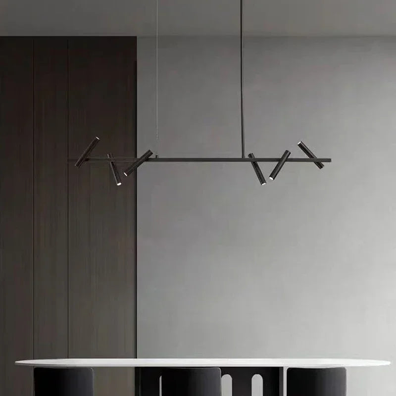 Lustre linear 6 spots direcionáveis - 120cm