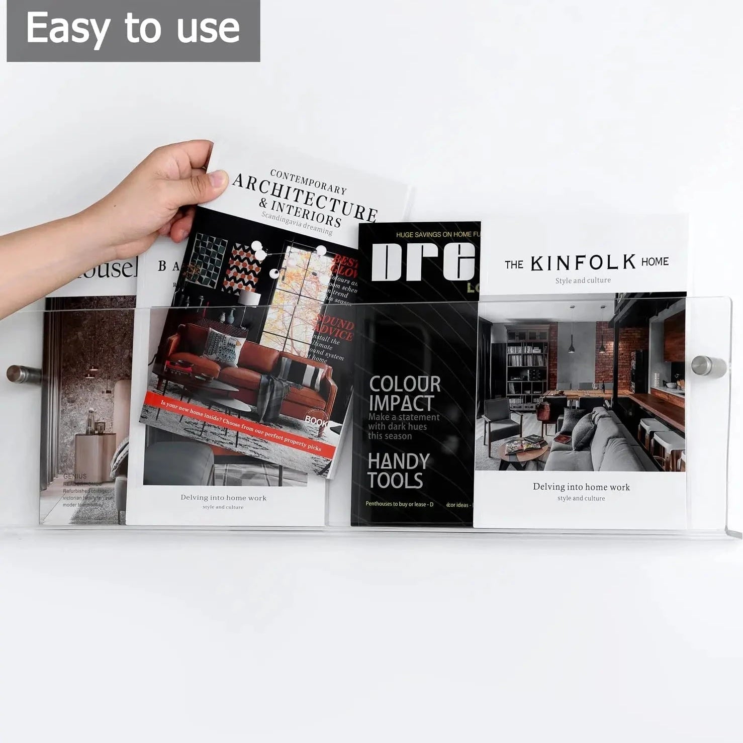 Prateleira Porta Livros em Acrílico