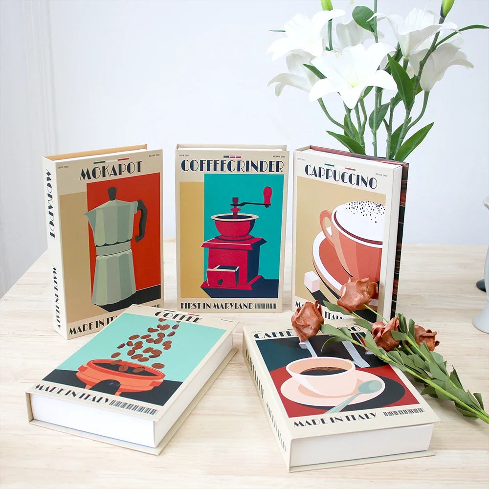 Livro Caixa Decorativo - Série Café