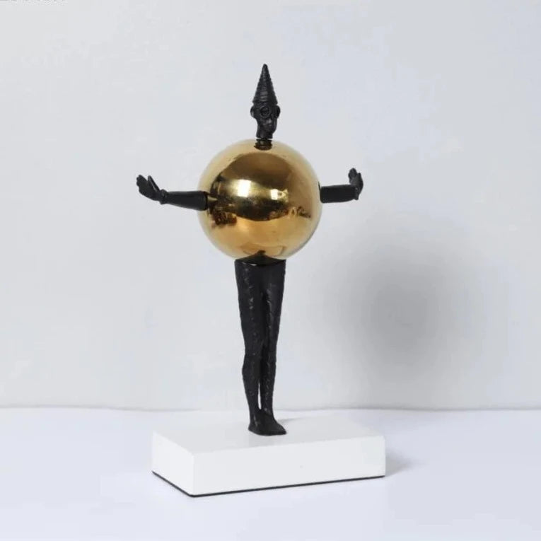 Escultura decorativa Balman - design contemporâneo