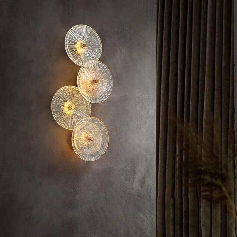 Arandela Firework - em metal e vidro