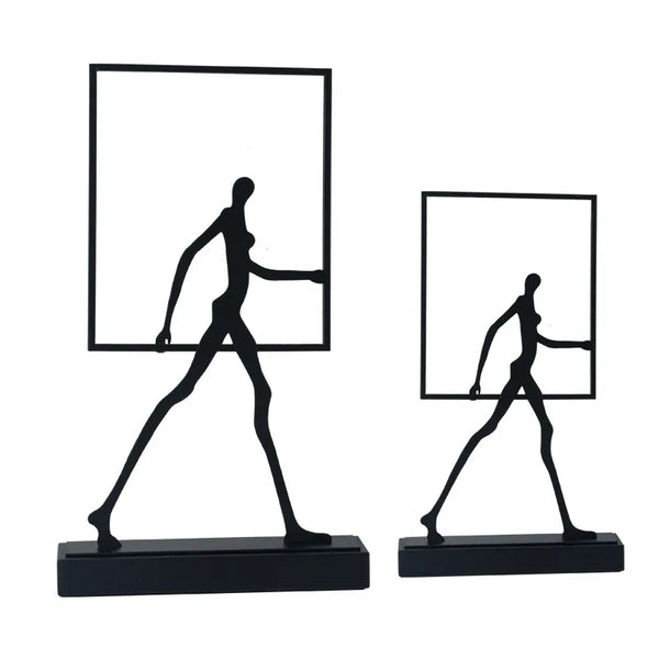Escultura em metal Walk - 02 Tamanhos