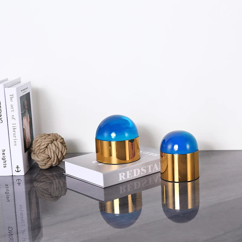 Caixa em metal com Esfera Cristal Colors