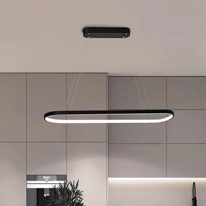 Lustre em led Oval - 02 Opções de tamanho