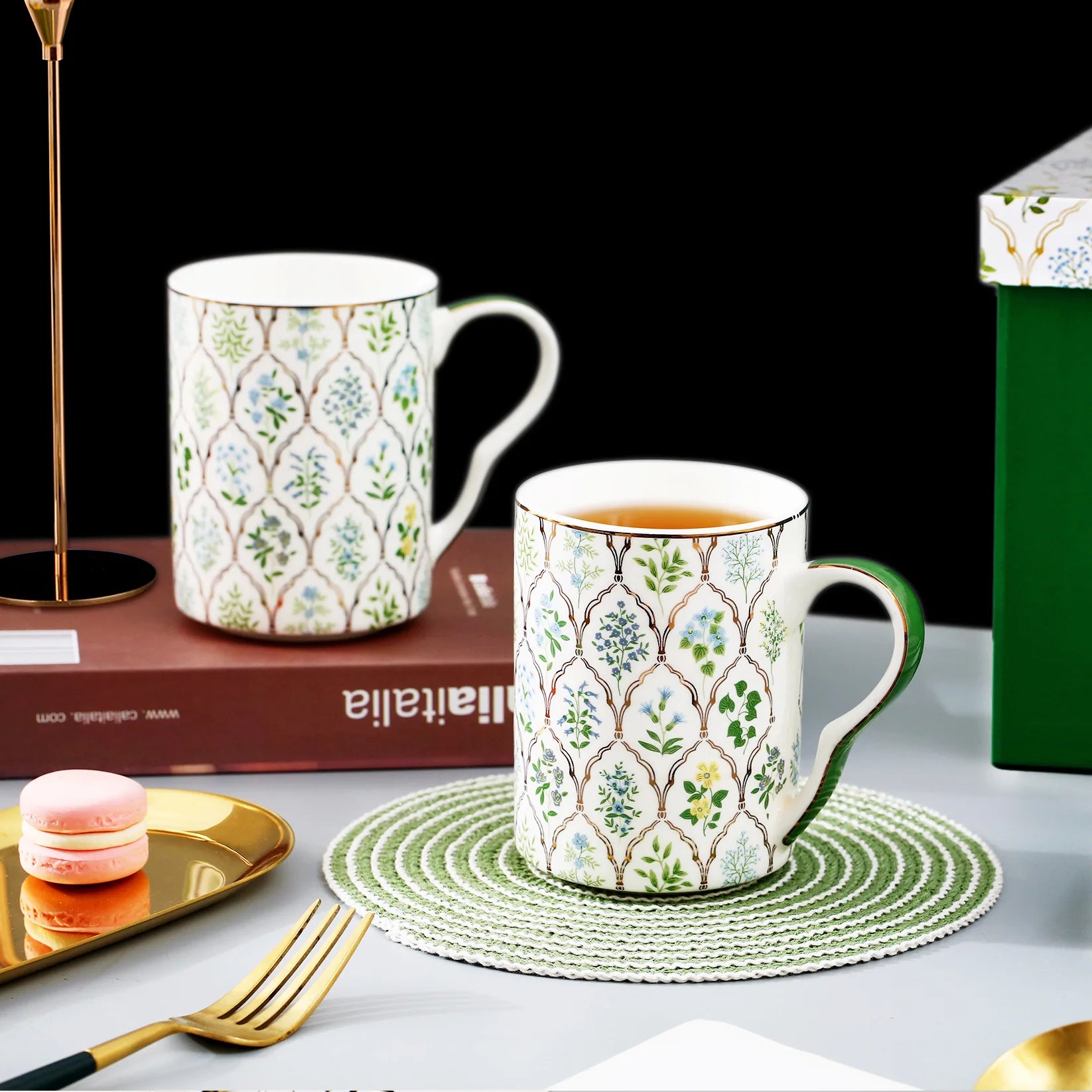 Conjunto Floris para chá - em porcelana