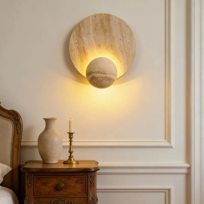 Arandela Travertino Eclipse