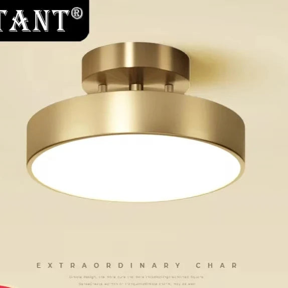 Luminária de teto em Led - Dourado ou Preto