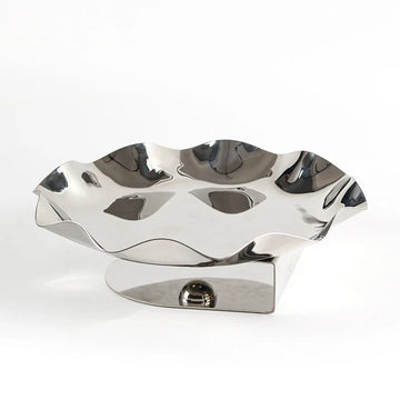 Fruteira/Porta Objetos - Metal polido prata