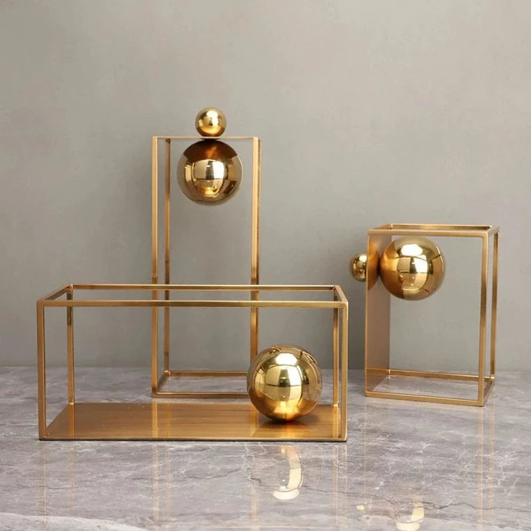 Adornos decorativos Contemporâneos - Em Metal