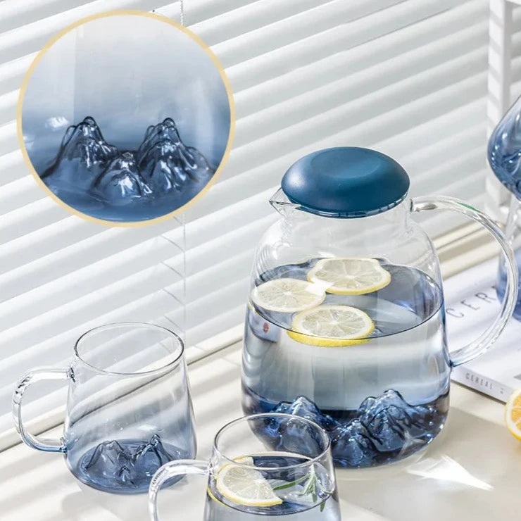 Jogo Jarra & Copos Blue Iceberg