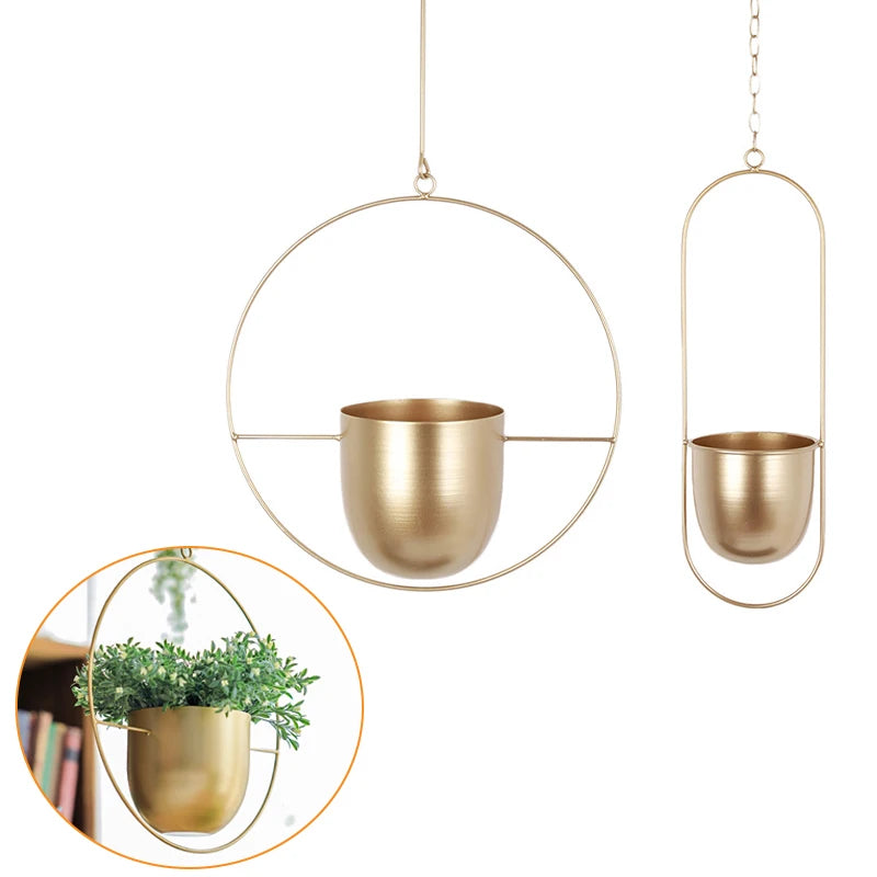 Vasos Suspensos Jungle Colors - em metal