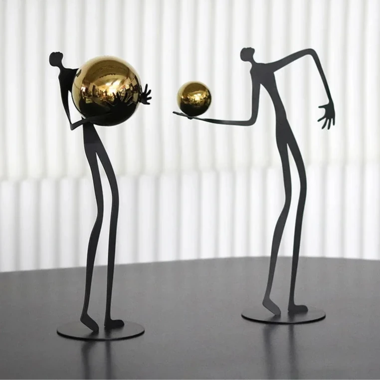 Esculturas Nuovo Mondo em metal - 02 modelos