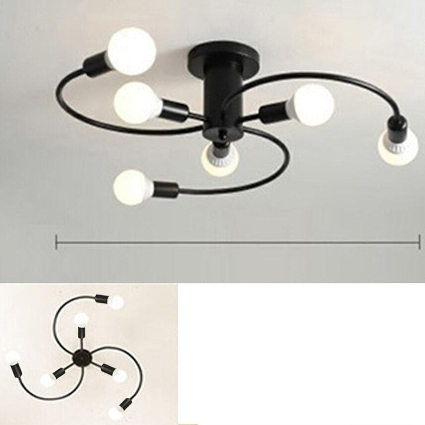 Luminária de teto Curvas - moderno e elegante