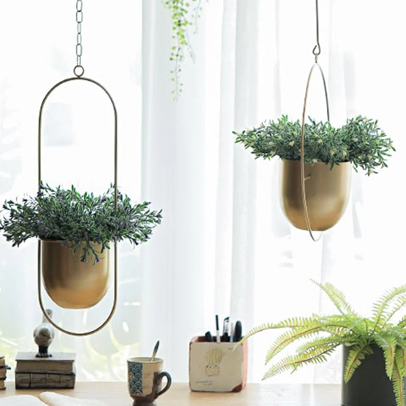 Vasos Suspensos Jungle Colors - em metal