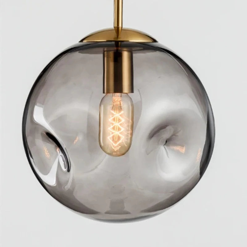 Pendente Jabuticaba efeito martelado - Ambar ou Cinza