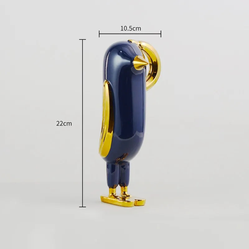Escultura decorativa Bird - design contemporâneo