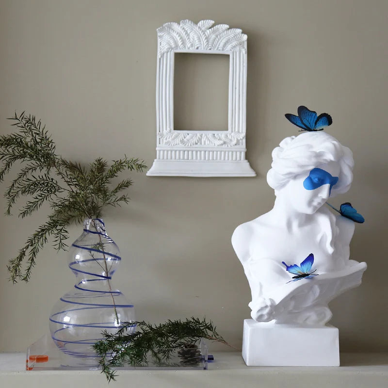 Escultura Contemporânea Blue Butterfly Fairy - edição exclusiva limitada