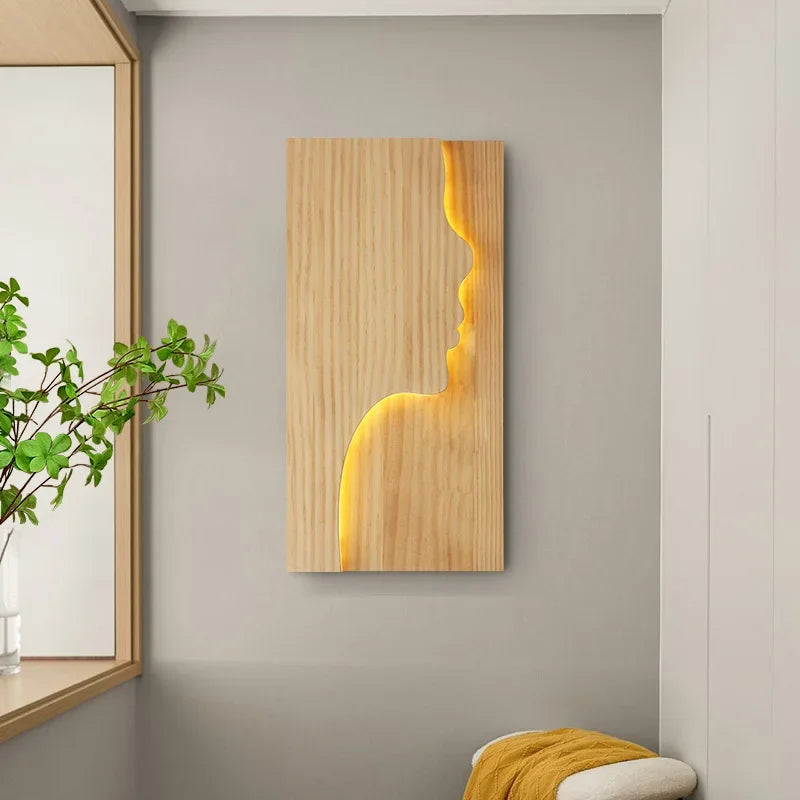 Iluminação de parede Formas - em madeira