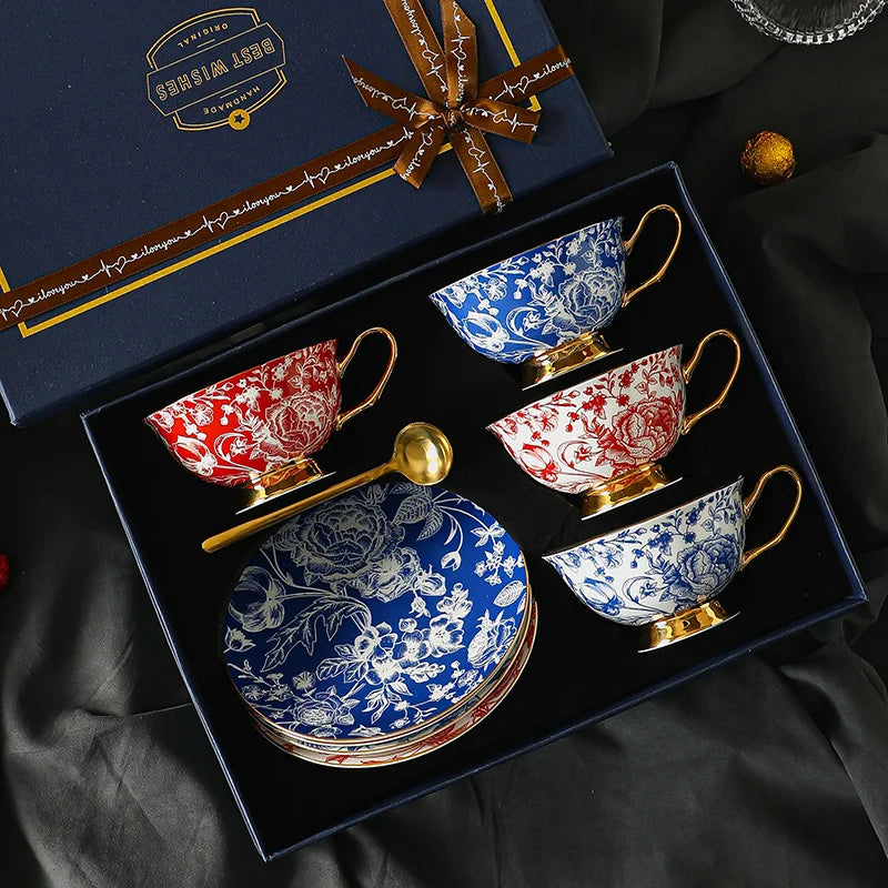 Jogo de xícaras La Vie en Rose - em porcelana