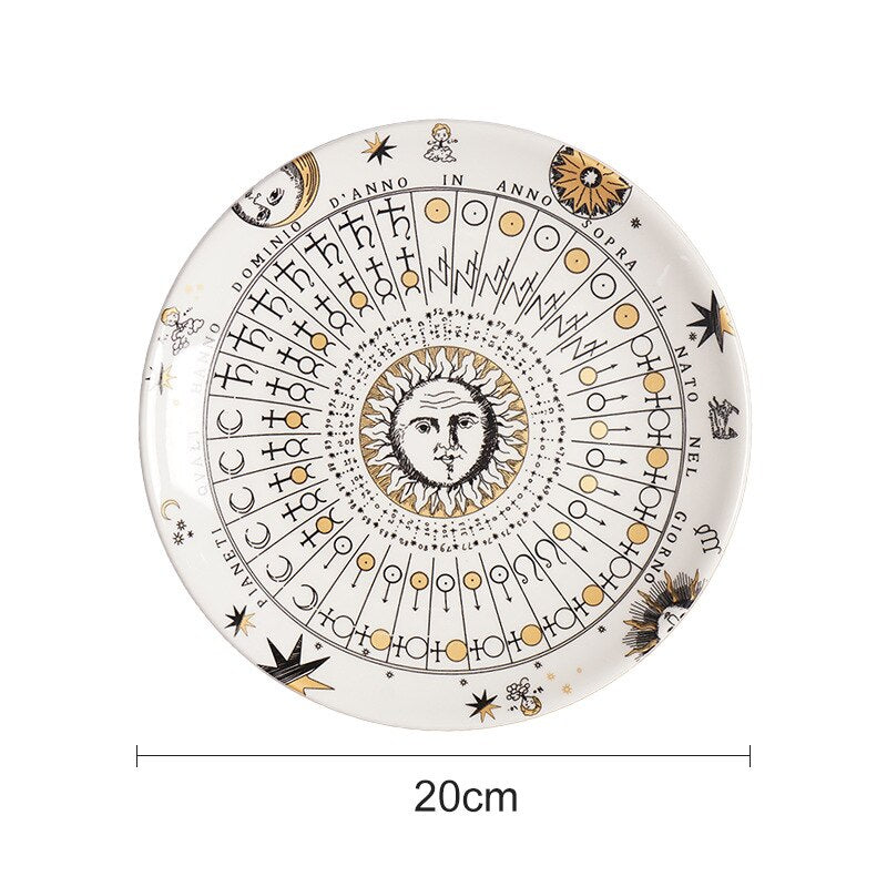 Pratos decorativos Da Vinci - cerâmica e porcelana