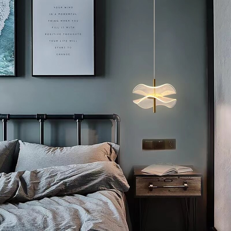 Pendentes Lotus - em metal e led acrílico