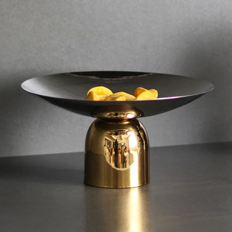 Fruteira Eleganza - Prata & Dourado