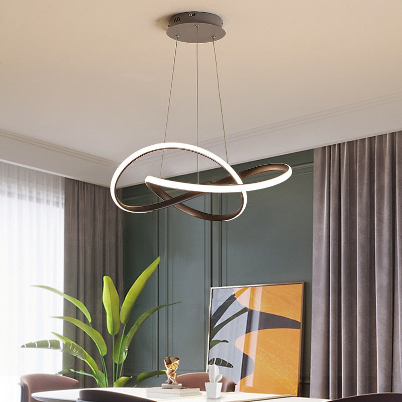 Lustre pendente em led dimerizável Spirit - 03 Opções de cor