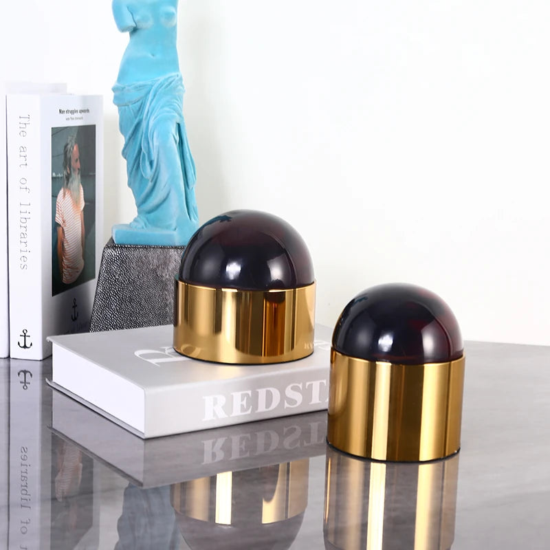 Caixa em metal com Esfera Cristal Colors