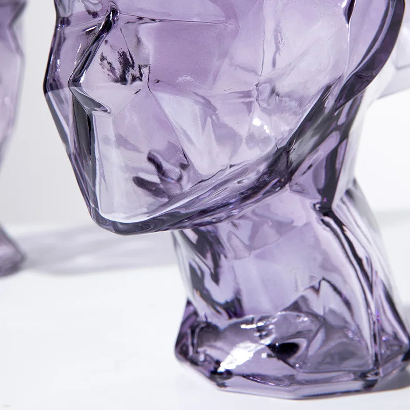 Vasos em vidro esculpido Human - 03 Modelos