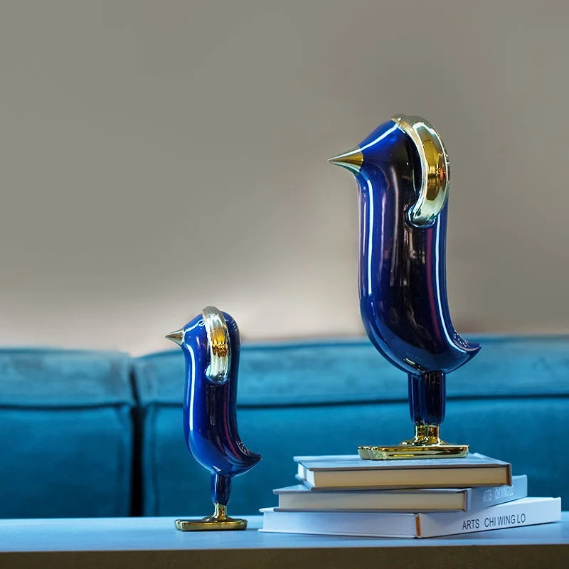 Escultura decorativa Bird - design contemporâneo