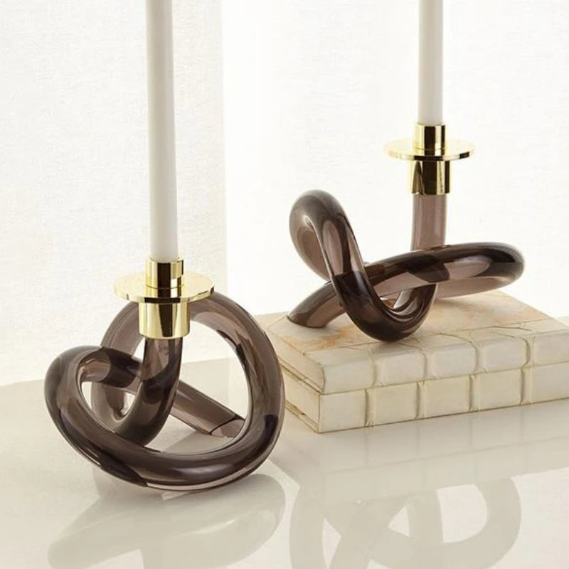 Castiçal em acrílico - Jogo 2pcs