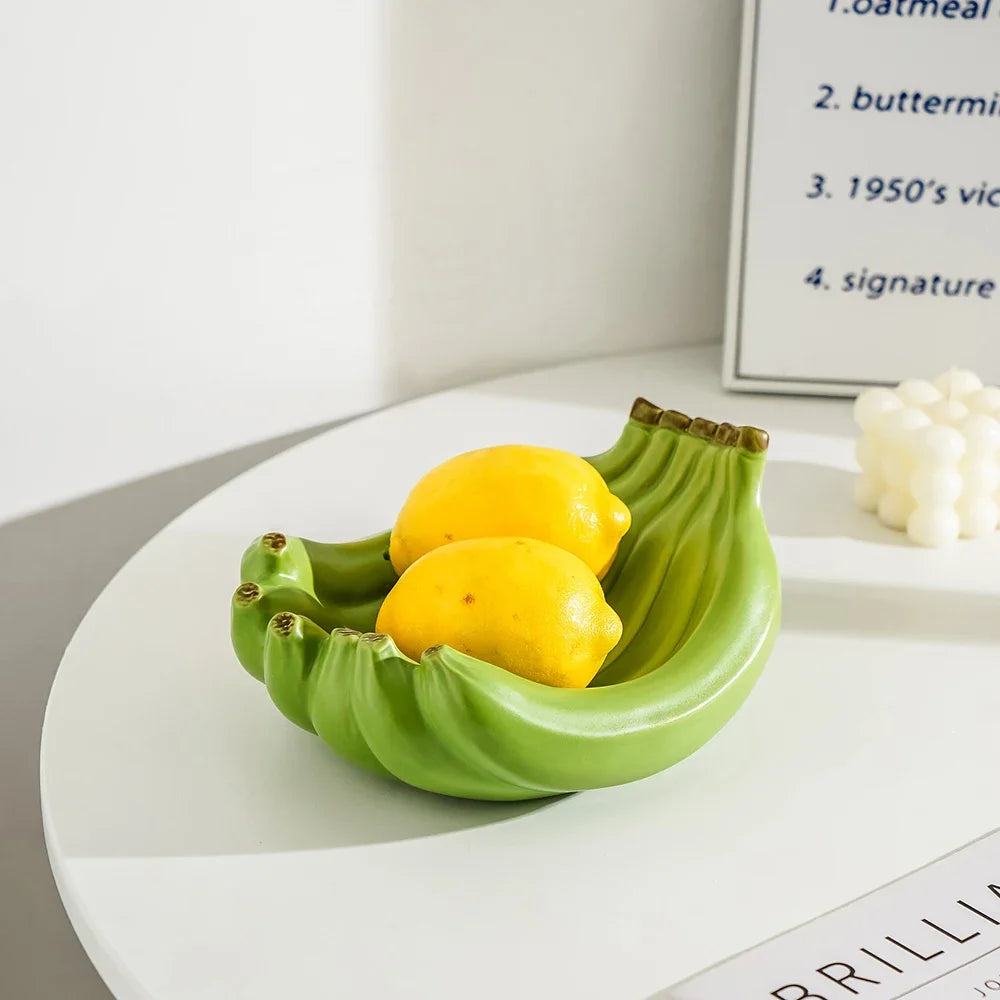 Fruteira/Porta Objetos Banana - cerâmica