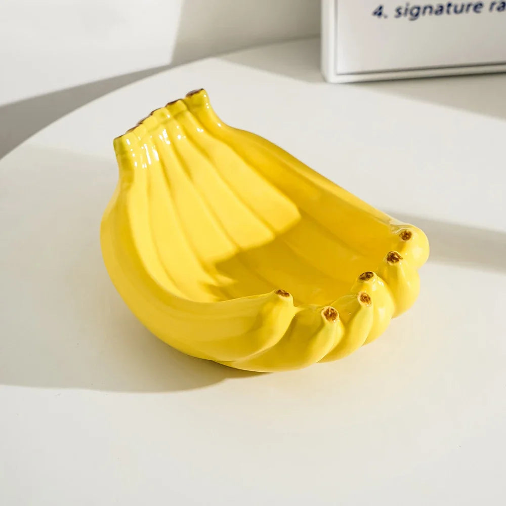 Fruteira/Porta Objetos Banana - cerâmica
