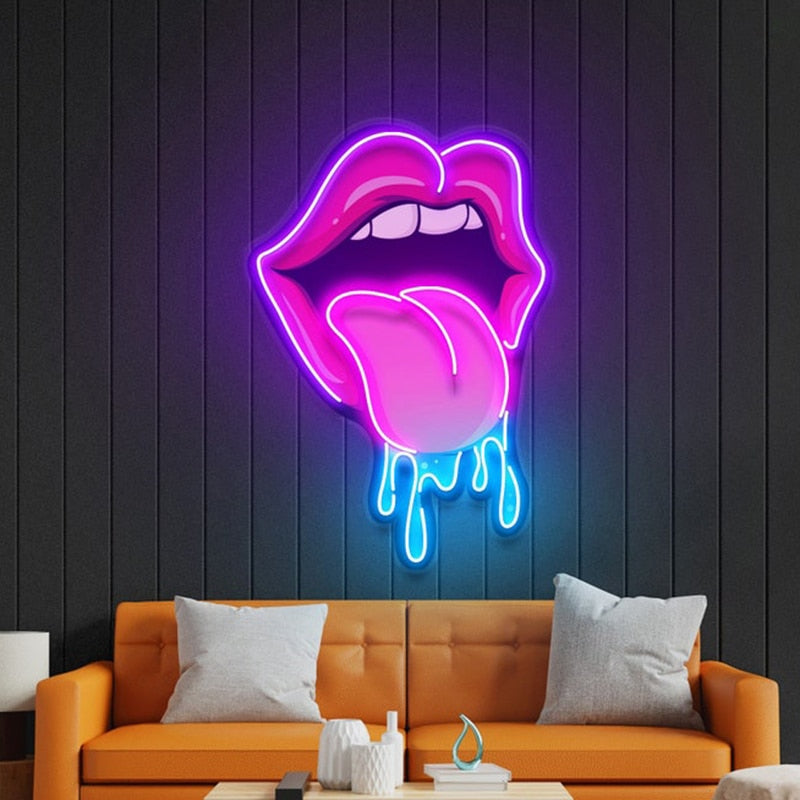 Neon contemporâneo Lips - 02 Modelos