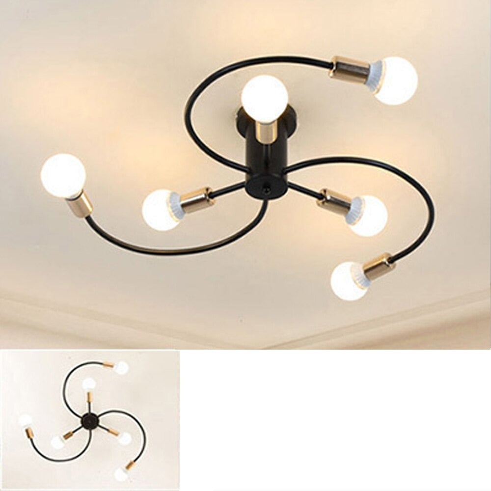 Luminária de teto Curvas - moderno e elegante