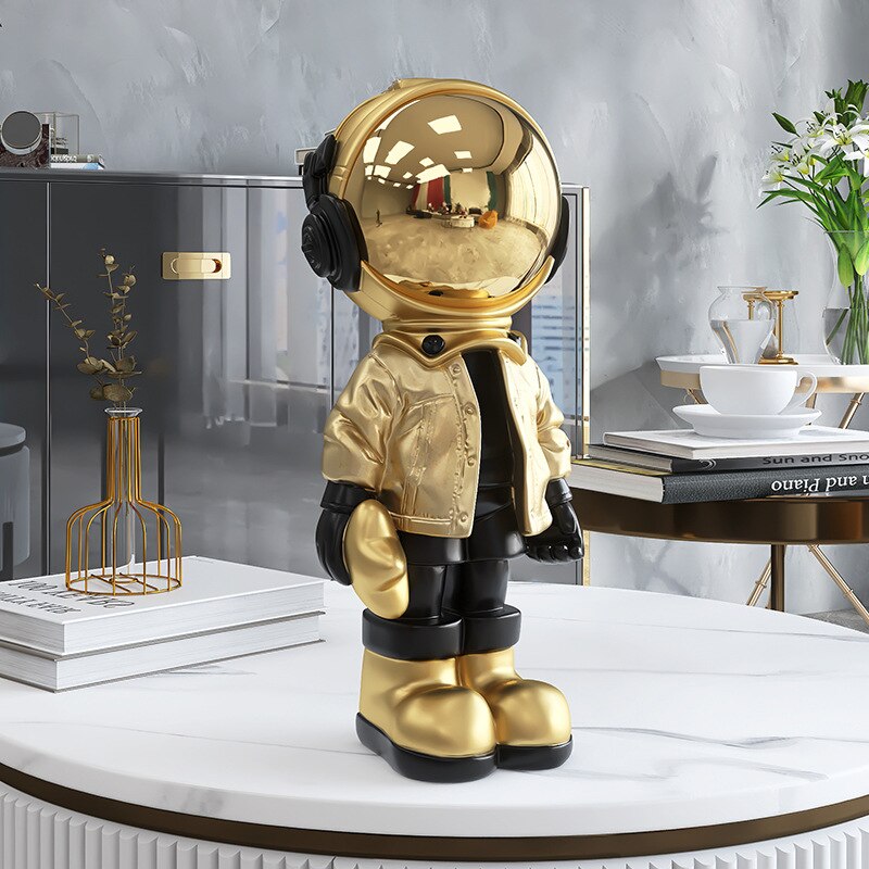 Escultura decorativa Astronauta - design criativo