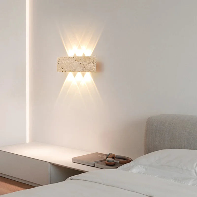 Arandela área externa Travertino - á prova d'água