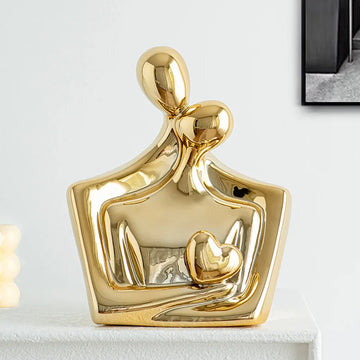 Escultura Couple - Dourado ou Prata