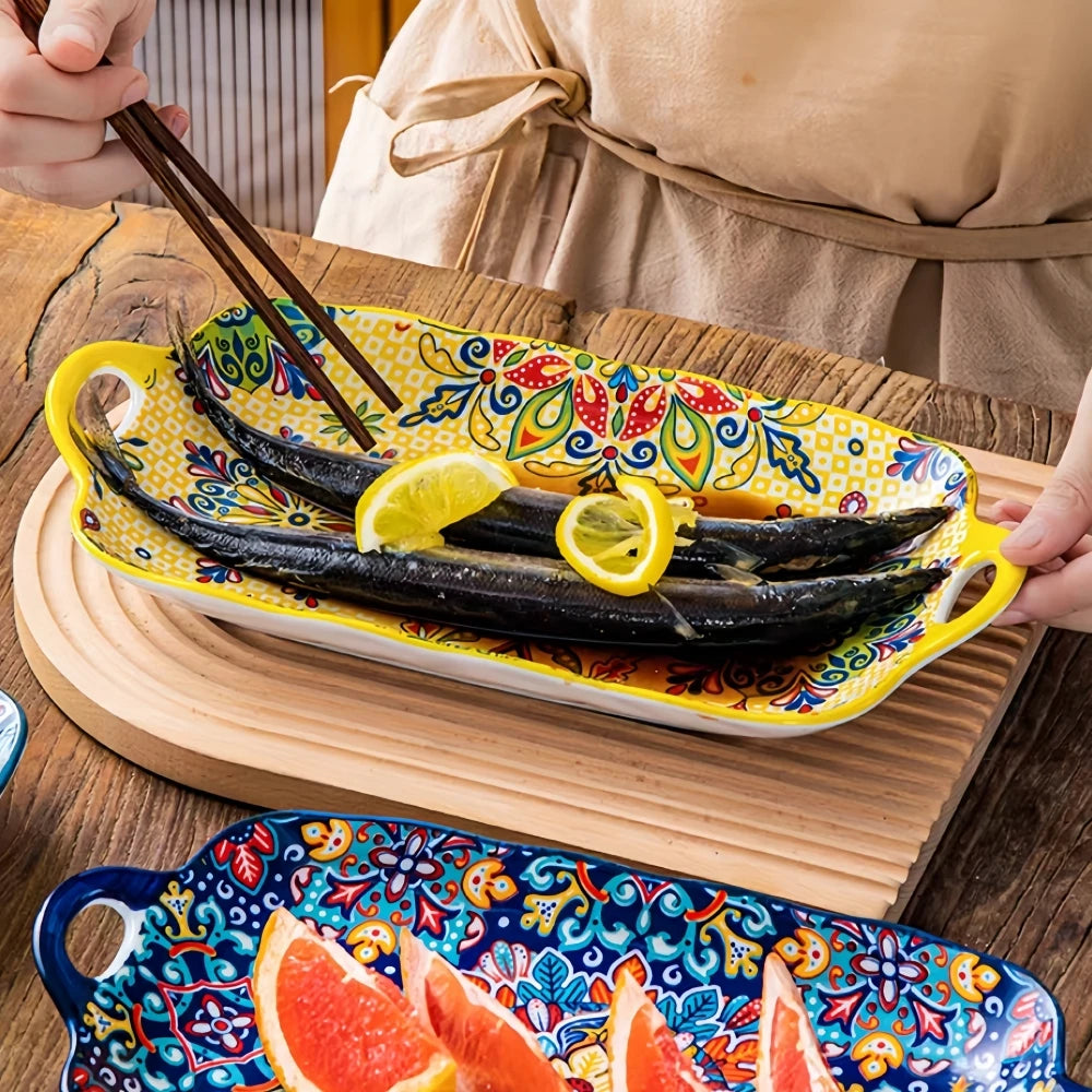 Bandeja Refratário em Cerâmica Mandala - 04 modelos