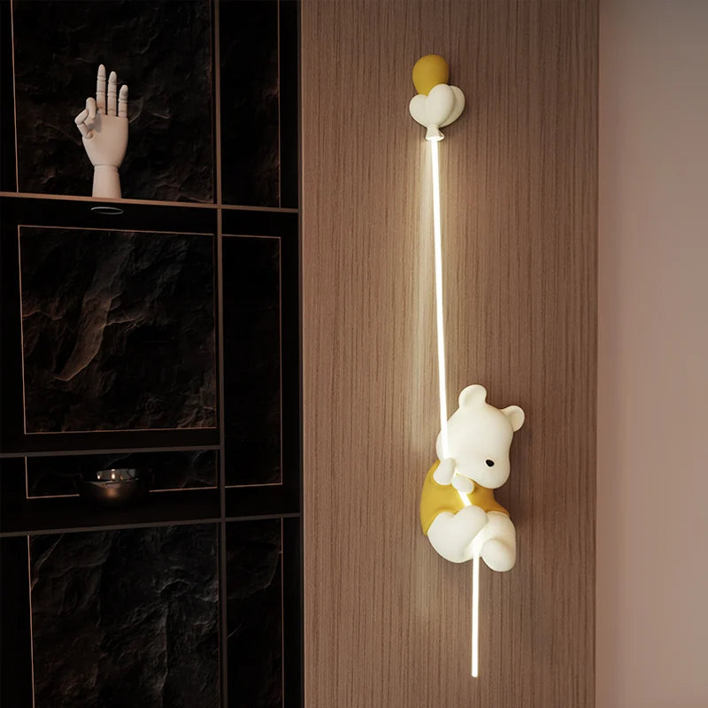 Arandela em led Urso - Design criativo