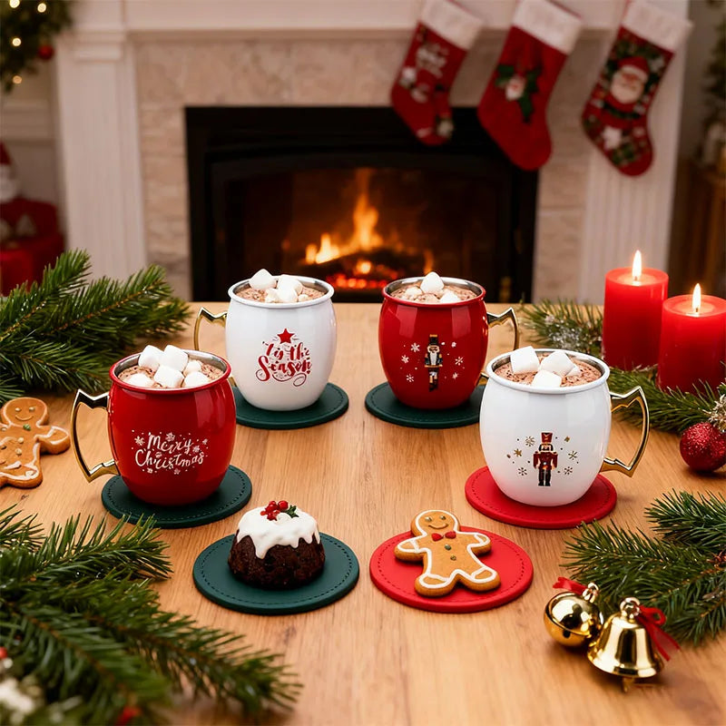 Canecas Moscow Mule Natal - Jogo 4pcs