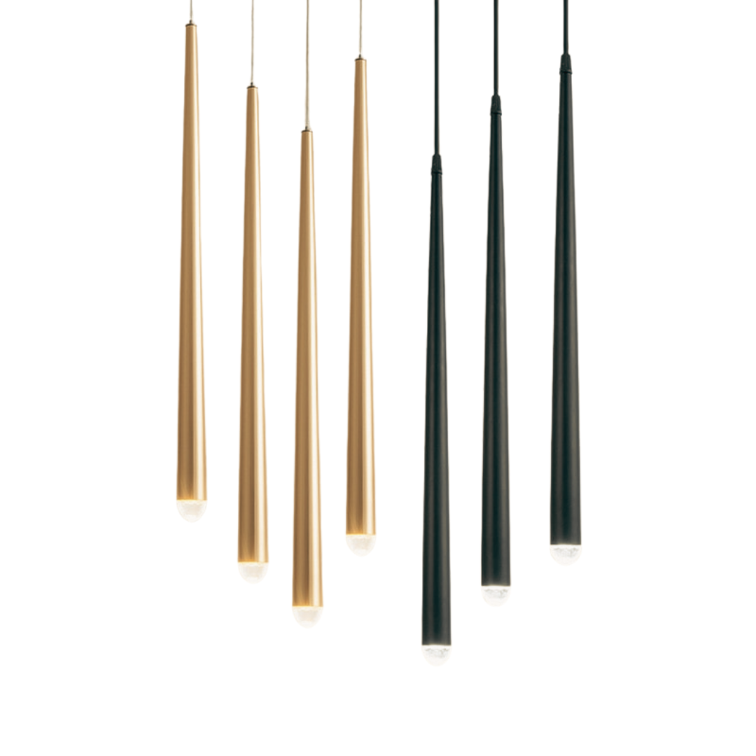 Pendentes com ponteira em Crystal - moderno e sofisticado