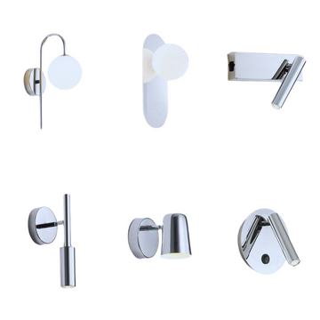 Linha de Arandelas Prata - 06 Modelos