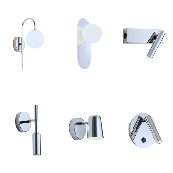 Linha de Arandelas Prata - 06 Modelos