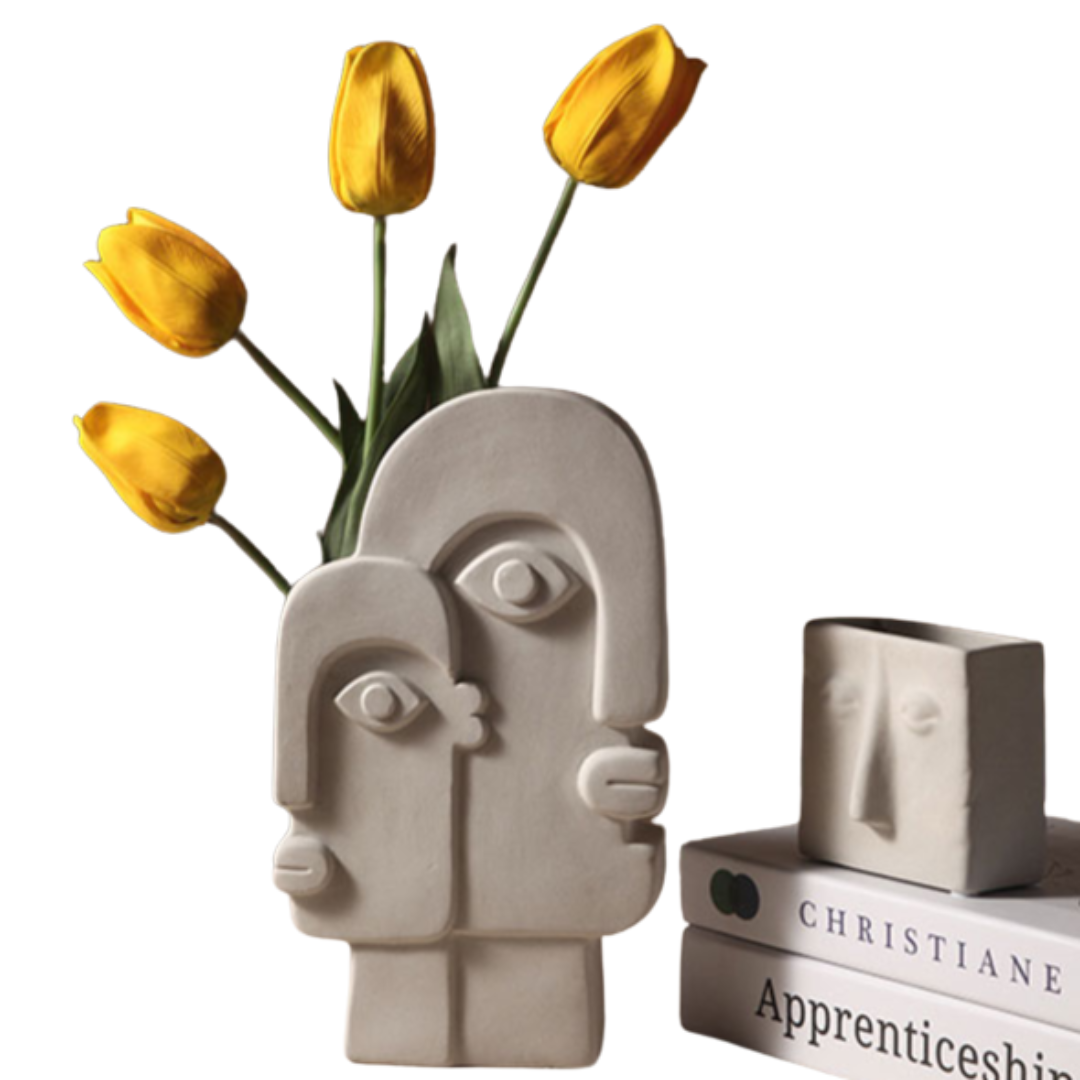 Linha de Vasos Face - Em Cerâmica artesanal orgânica