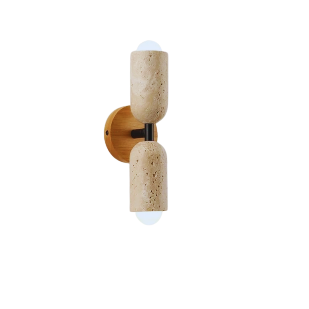 Arandela Travertino Cone - 02 Cores